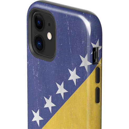 Bosnia and Herzegovina Flag Distressed iPhone 12 Mini Impact Case